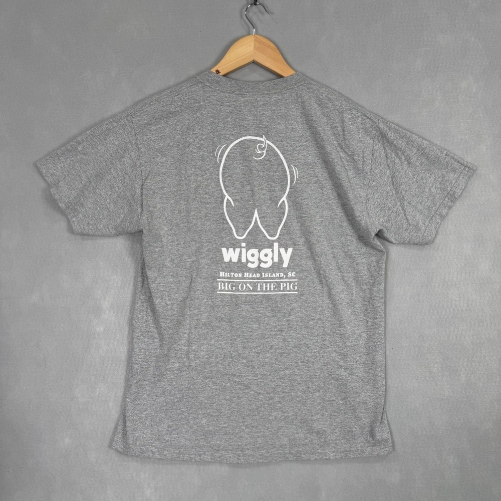 Piggly Wiggly T-Shirt Adult Medium Gray Excellent Hilton Head‎ SC - Picture 3 of 8